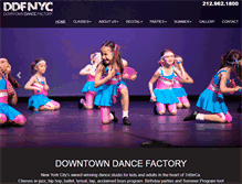 Tablet Screenshot of downtowndancefactory.com